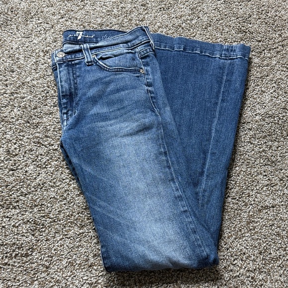 7 For All Mankind Denim - 7 For All Mankind Blue Flare Jeans